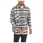 Surchemise polaire à carreaux - kebello - homme - manches longues - col chemise Surchemise polaire à carreaux - kebello - homme - manches longues - col chemise