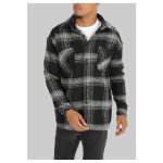 Surchemise polaire à carreaux noir homme Surchemise polaire à carreaux noir homme