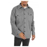 Surchemise polaire - kebello - homme - coupe regular - manches longues - col classique - gris