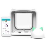 Sureflap chatière à puce électronique connectée - blanc - 142 mm x 120 mm (livré avec le hub) Sureflap chatière à puce électronique connectée - blanc - 142 mm x 120 mm (livré avec le hub)