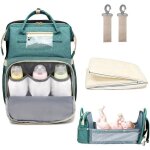 Surenhap 3 en 1 sac � langer berceau b�b� de voyage portable pliable - vert