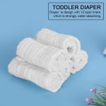Surenhap lot de 5 couches en coton pour b�b� lavables et r�utilisables absorption maximale