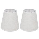 Surenhap abat?jour 2pcs abat - jour de lampe de table abat - jour à clipser en tissu pour e14 chandelier ... Surenhap abat?jour 2pcs abat - jour de lampe de table abat - jour à clipser en tissu pour e14 chandelier ...