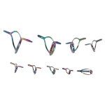 Anneau de guidage de canne  pche - surenhap - 9 pices - acier inoxydable - cramique - anti - enchevtremen ...