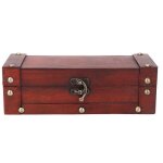 Surenhap bote  bijoux antique bote  bijoux rtro avec boucle en alliage de bois mallette de rangement ...