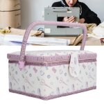 Surenhap bo�te � couture panier � couture violet premium tissu infroissable bonne �lasticit� r�sistant ...