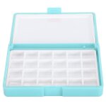 Surenhap bote vide de peinture aquarelle palette portable pour acryliques rouges  lvres