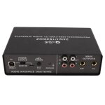 Carte son usb - surenhap - mixage numrique - enregistrement 24 bits - sortie stro - noir