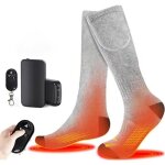 Surenhap chaussettes chauffantes lectriques rechargeables chaussettes isoles  piles hommes femmes ...