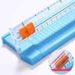 Coupe - papier - surenhap - a5 - portable - r�gle de coupe pr�cise - multifonctionnel - bleu