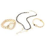 Surenhap ensemble de bijoux de montre ensemble de bijoux pour femmes montre bracelet collier femme petite ...