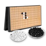Jeu de go - surenhap - ensemble weiqi pliant magntique - pvc - 2 joueurs ou plus - 6 ans et plus