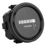 Surenhap jauge horaire compteur horaire mécanique rond dc 8?80 v pour moteur de bateau de camion de voiture ... Surenhap jauge horaire compteur horaire mécanique rond dc 8?80 v pour moteur de bateau de camion de voiture ...