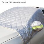Bche de protection surenhap - pare - brise avant de voiture paissie - 230x148cm - gris