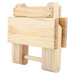Petit banc carr pliable - surenhap - bois massif - ergonomique - utilisation extrieure - 285 x 19 x ...