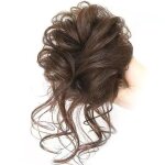 Surenhap postiche chignon dsordonn messy bun postiche femmes  la mode marron clair synthtique ondul ...