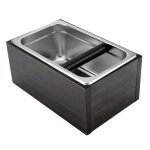 Surenhap poubelle  caf bote  caf en acier inoxydable avec poigne poubelle  marc de caf table ...