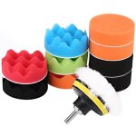 Surenhap tampon de polissage kit de tampons de polissage ponge de 12 pices de 3 pouces pour polisseuse ...