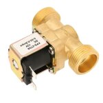 Surenhap vanne deau lectrique 1pc dc12v g3 / 4 lectrovanne lectrique en laiton normalement ferme ...