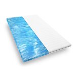 Surmatelas 160 x 200 cm - surmatelas en mousse gel - confort moelleux - housse en microfibre - �paisseur ...