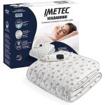 Surmatelas chauffant 2 places adapto - imetec - 150x120cm - 6 temp�ratures - tissu 100% coton