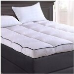 Surmatelas cosy 160x200cm 8 cm 100% plumes moelleux et doux