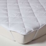 Surmatelas en coton - homescapes - 120x190 cm - garnissage polyester 500g / m� - hypoallerg�nique - lavable ...