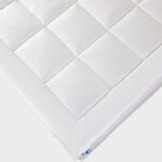 Surmatelas - homescapes - 160x200 cm - laine m�rinos - 800 g / m� - hypoallerg�nique - thermor�gulateur ...