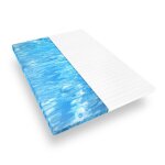 Surmatelas en mousse gel 140x200 - �paisseur 5 cm - housse en microfibre douce - sur matelas moelleux ...
