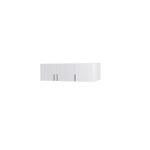 Surmeuble darmoire 3 portes ? collection flex ? l136 x h40 x p54 cm ? blanc brillant ? style design Surmeuble darmoire 3 portes ? collection flex ? l136 x h40 x p54 cm ? blanc brillant ? style design