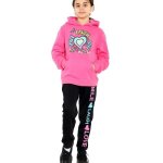 Surv�tement a2z 4 kids smile laugh love imprim� v�tements de sport ensemble pour filles 5 - 13