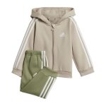 Survêtement - adidas - 3 - stripes fleece - beige - garçon - multisport Survêtement - adidas - 3 - stripes fleece - beige - garçon - multisport