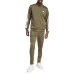 Survêtement - adidas - basic 3 - stripes - tricot - vert - homme - respirant Survêtement - adidas - basic 3 - stripes - tricot - vert - homme - respirant