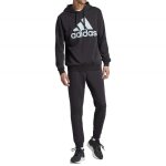 Survtement adidas pour homme big logo terry noir - football - manches longues - respirant