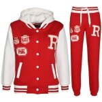 Survtement de baseball amricain unisexe pour enfants - r fashion - rouge - manches longues