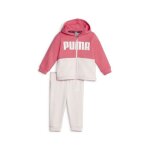 Survtement bb puma minicats colorblock - frosty pink - 9 / 12 mois