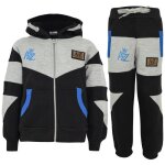 Survtement enfant - a2z - noir & gris - toison - hauts & bas - multisport - indoor - respirant