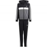 Survtement enfant adidas tiberio 3 - stripes colorblock fleece noir - football indoor - manches longues ...
