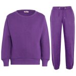 Surv�tement enfant fille - haut et bas jogging costume - violet mauve - manches longues