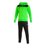 Surv�tement enfant joma phoenix ii noir / jaune fluo - sweat zipp� + pantalon 7 - 8 ans