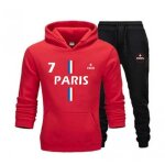 Survtement enfant - paris saint germain - rouge - manches longues - football - confort optimal