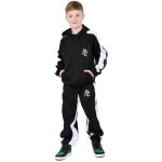 Survtement enfant unisexe a2z  capuche avec broderies et empicements contrasts - noir