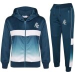 Survtement enfant unisexe a2z logo brod  capuche haut et bas jogging costume - bleu teal