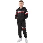 Survtement enfant unisexe  capuche haut et bas jogging noir - manches longues - 5 - 13 ans