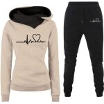 Survetement femme - automne hiver - sweat a capuche pantalon jogging - imprimé décontracté - multisport ... Survetement femme - automne hiver - sweat a capuche pantalon jogging - imprimé décontracté - multisport ...