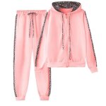Survtement femme - ensemble chic et lgant lopard - rose