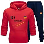 Survêtement de football enfant espagne - real madrid - rouge - manches longues - respirant Survêtement de football enfant espagne - real madrid - rouge - manches longues - respirant