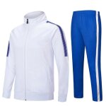 Survêtement football homme ensemble vetement polaire veste zippee et pantalon pour entraînement - blanc ... Survêtement football homme ensemble vetement polaire veste zippee et pantalon pour entraînement - blanc ...