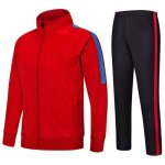 Survtement football homme ensemble vetement polaire veste zippee et pantalon pour entranement - rouge ...