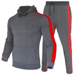Surv�tement homme ensemble deux pi�ces sweat shirt � capuche et pantalon jogging sport casual